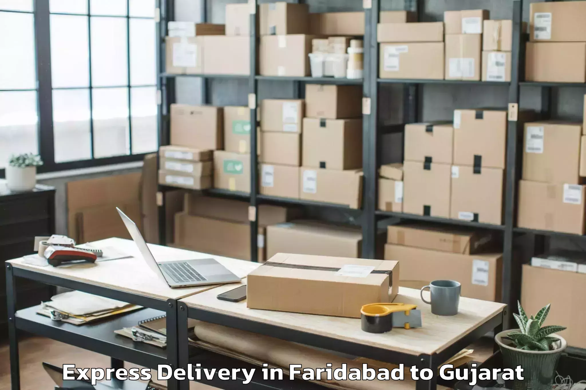 Quality Faridabad to Kosamba Express Delivery